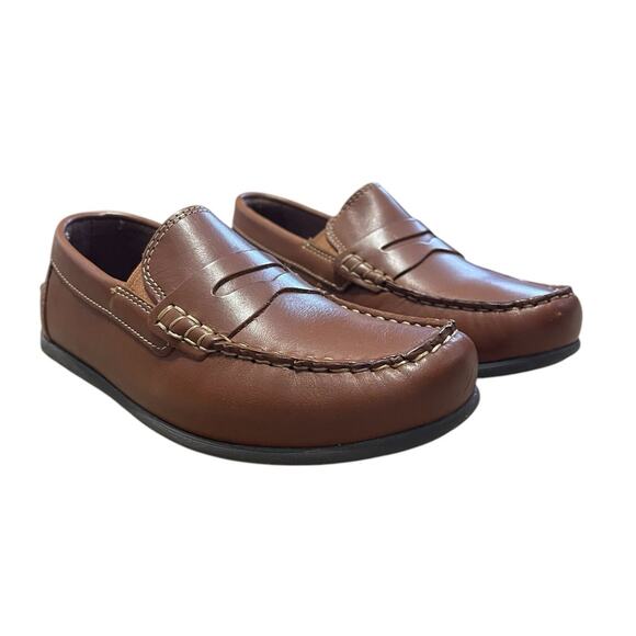 Florsheim Little Kids Leather Jasper Driver Classic Penny Loafer Tan Size 11 NEW - Picture 3 of 11